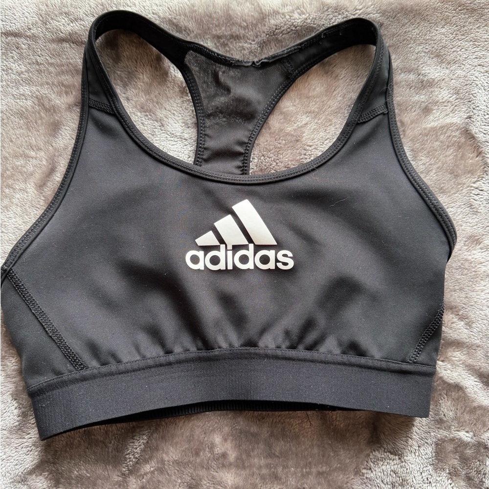 Adidas Women's Black Racerback Sports Bra